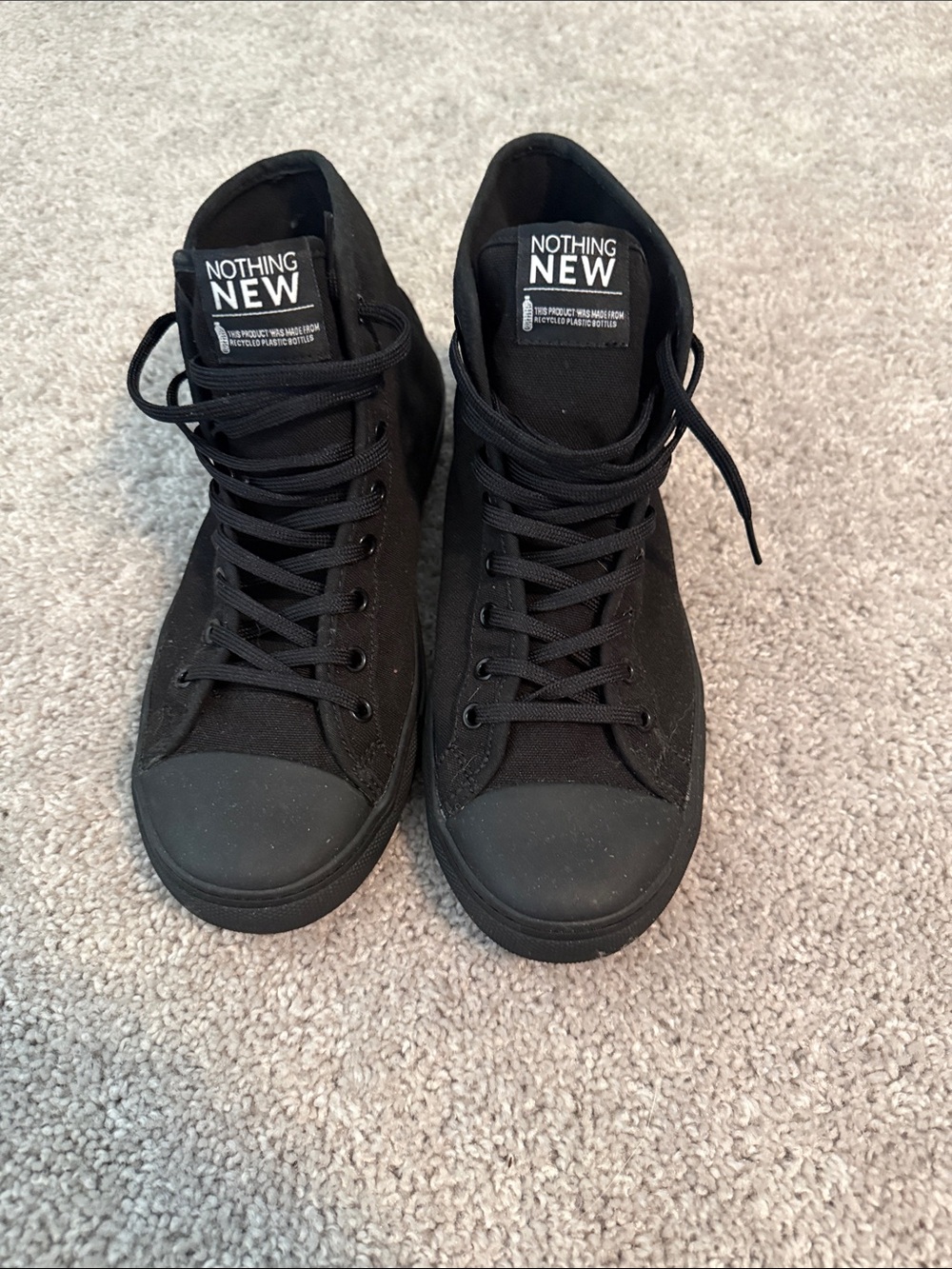 Nothing new classic high top sneakers size 8